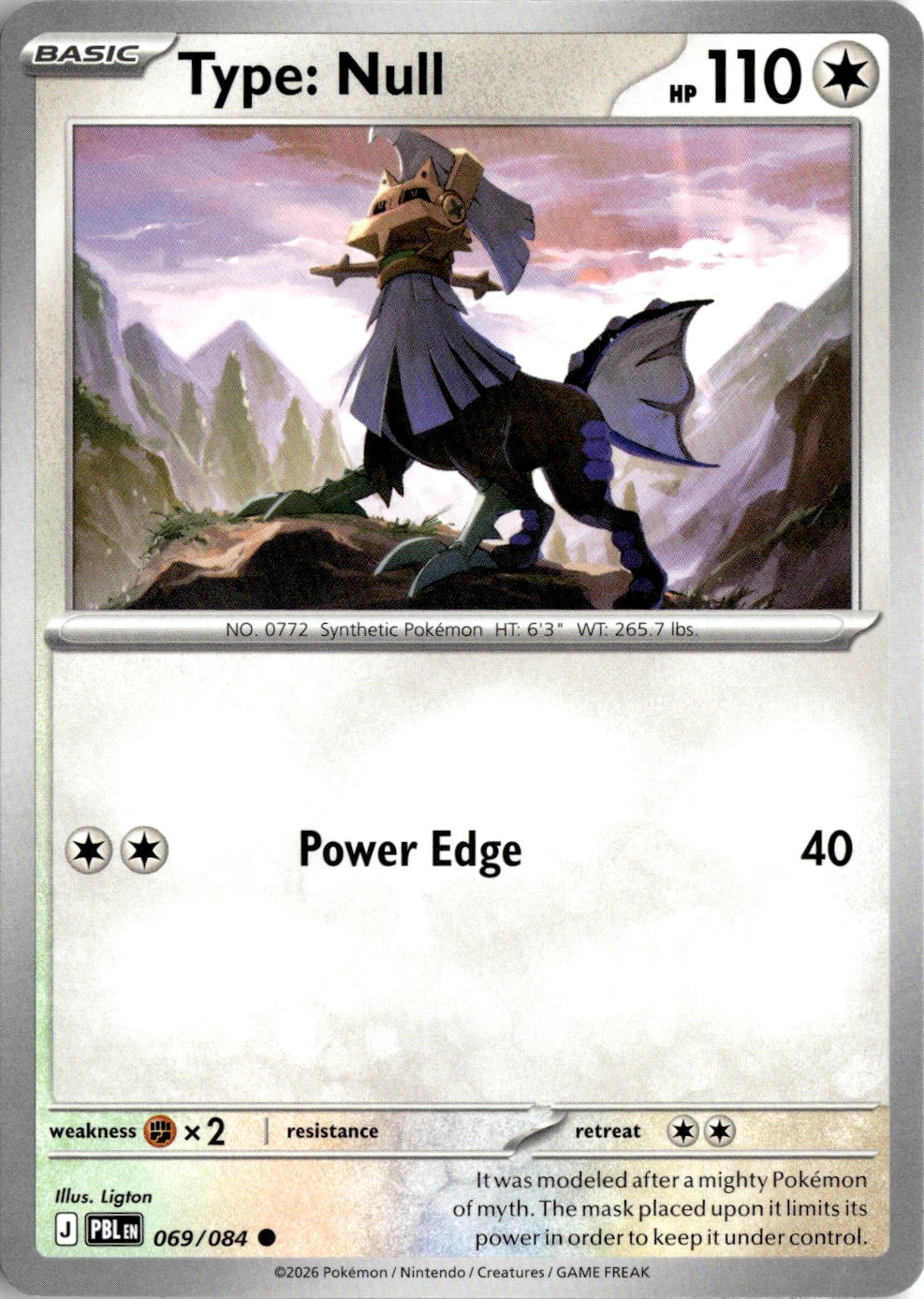 2026 Pokemon Mega Evolution Type: Null graded slab