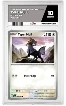 2026 POKEMON MEGA EVOLUTION PITCH BLACK #069/084 Type: Null MPE 10 GEM/MT — graded card up for auction