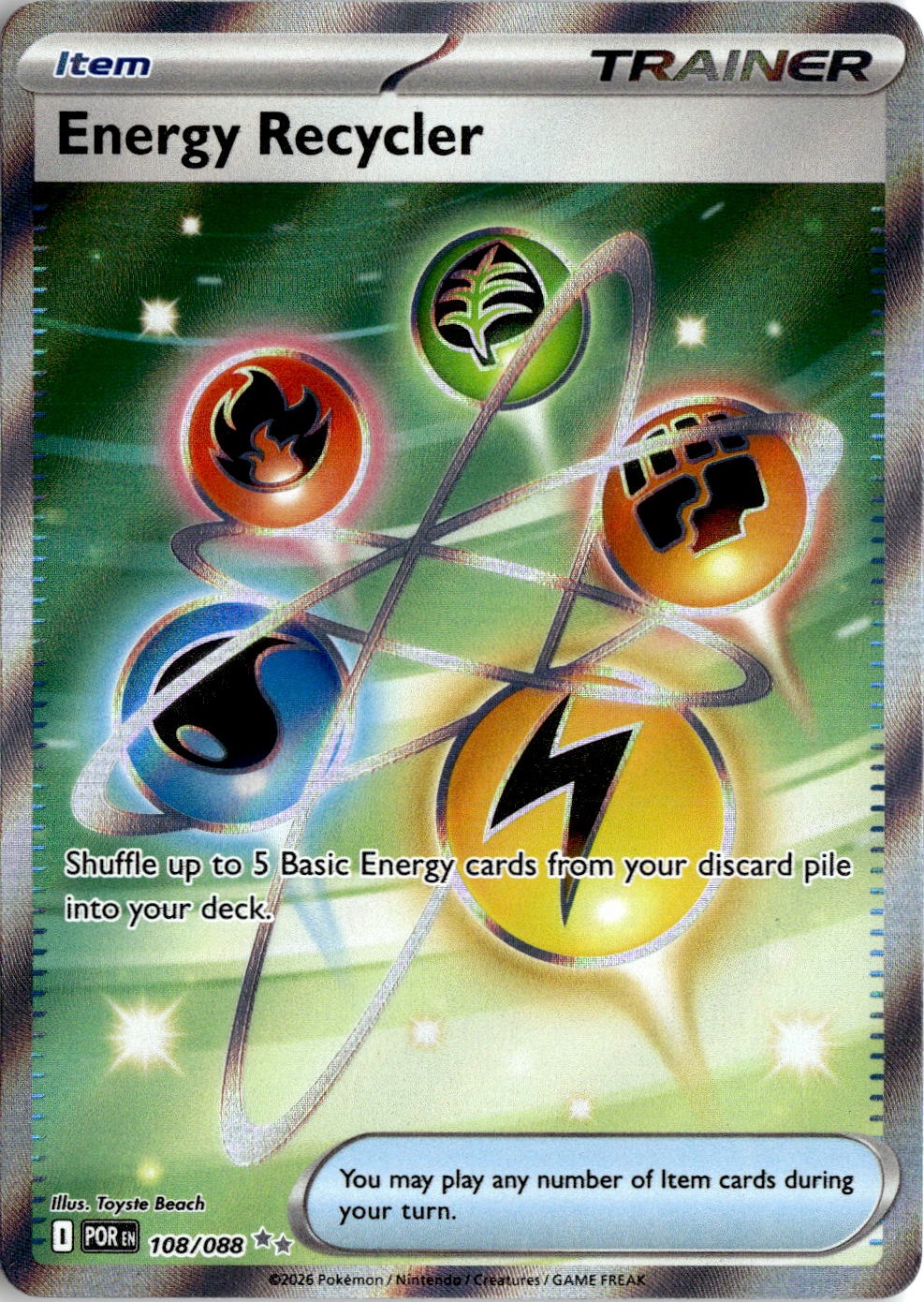 Energy Recycler graded slab