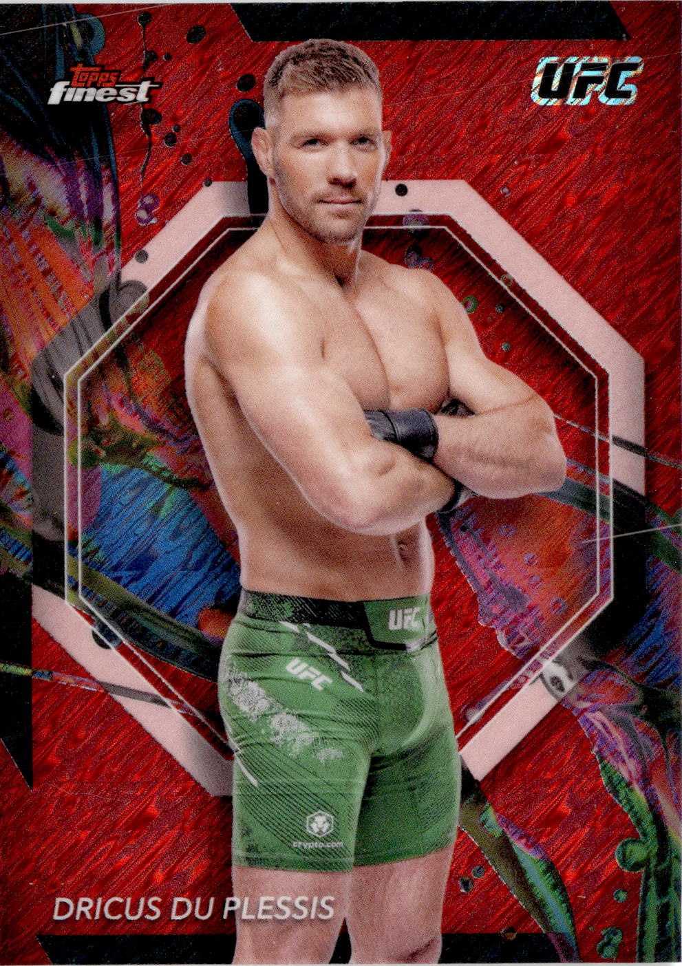 2024 Topps Finest UFC Dricus Du Plessis graded slab
