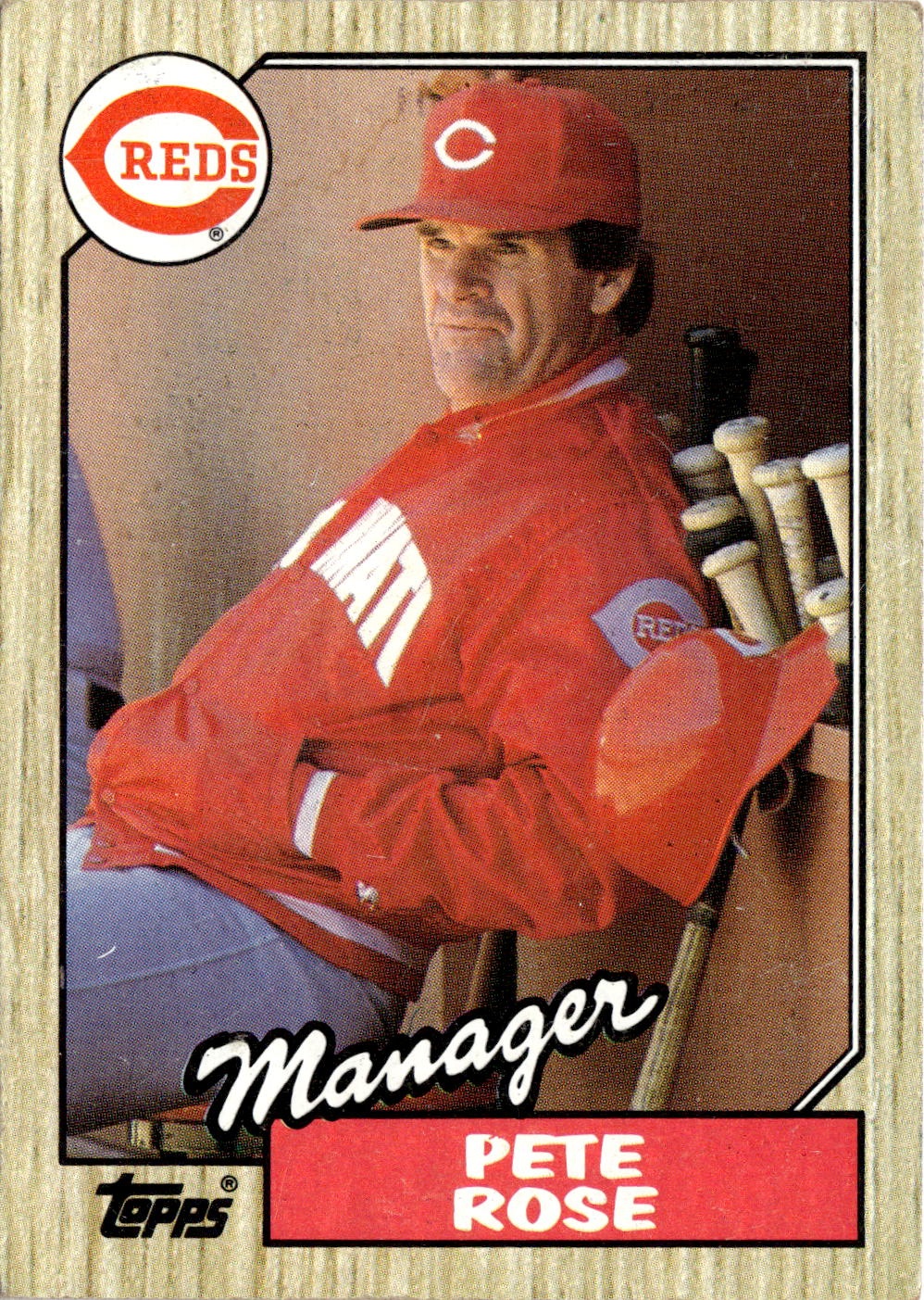 1987 Topps Pete Rose graded slab