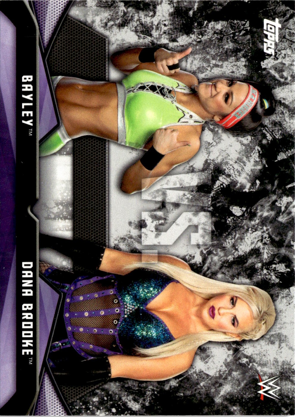 2017 Topps WWE Women'S Division Bayley / Dana Brooke graded slab