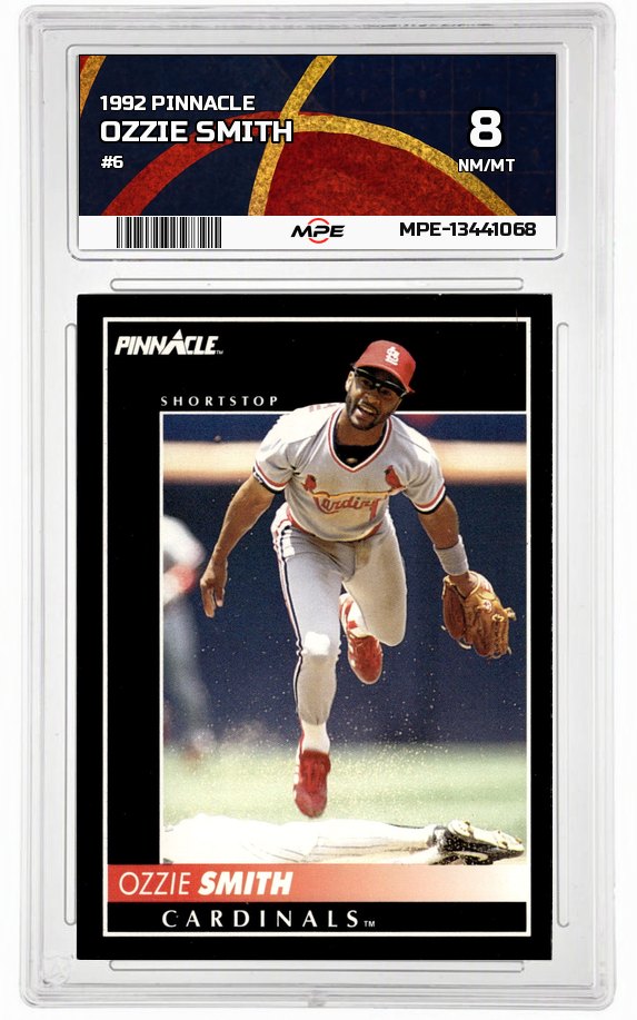 1992 PINNACLE #6 OZZIE SMITH MPE 8 NM/MT — graded card up for auction