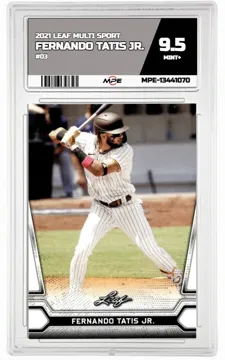 2021 LEAF MULTI SPORT #03 FERNANDO TATIS JR. MPE 9.5 MINT+ — graded card up for auction