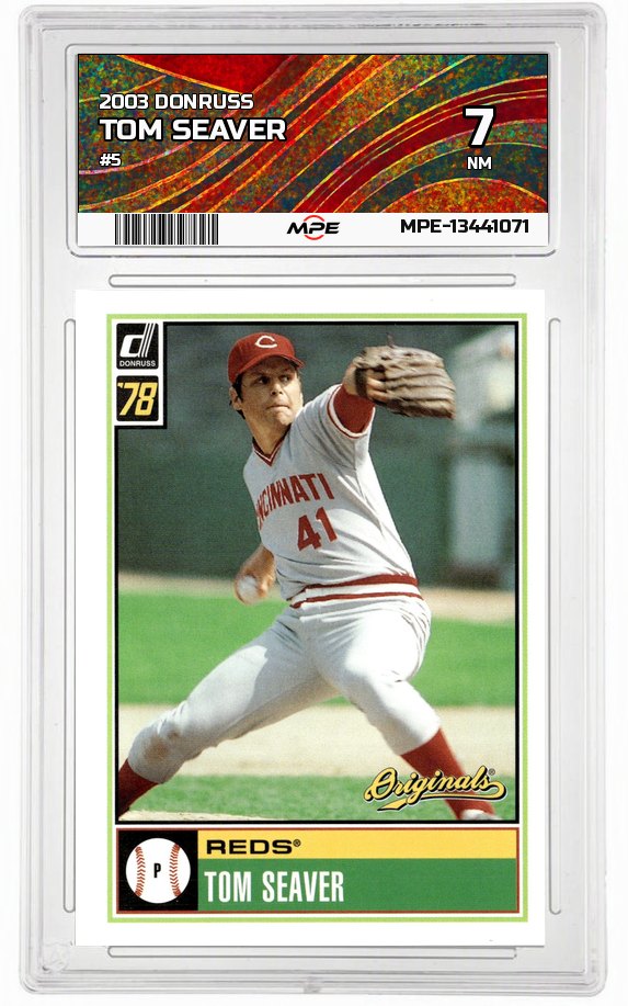 2003 DONRUSS #5 TOM SEAVER MPE 7 NM — graded card up for auction