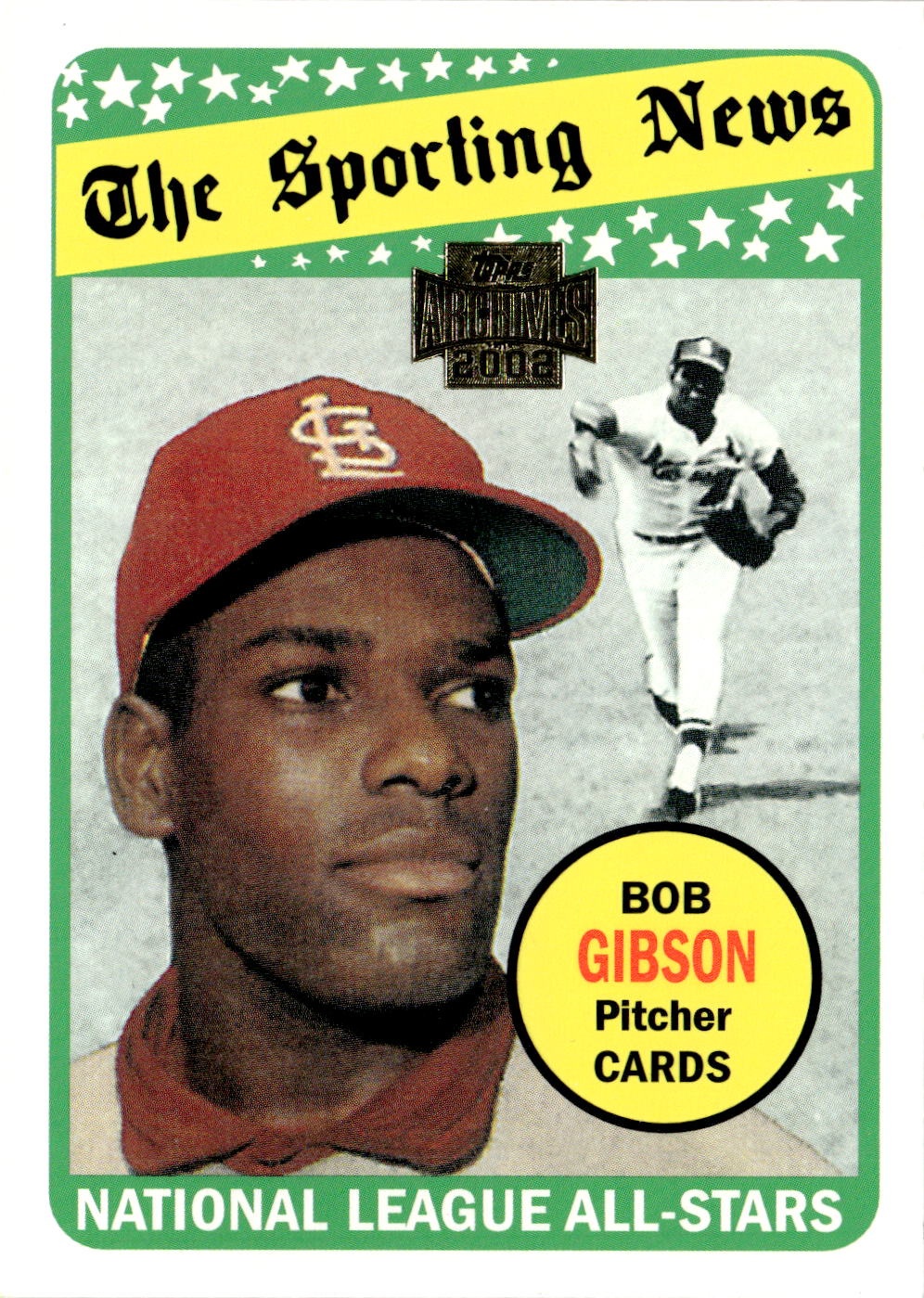 2002 Topps Archives Bob Gibson graded slab