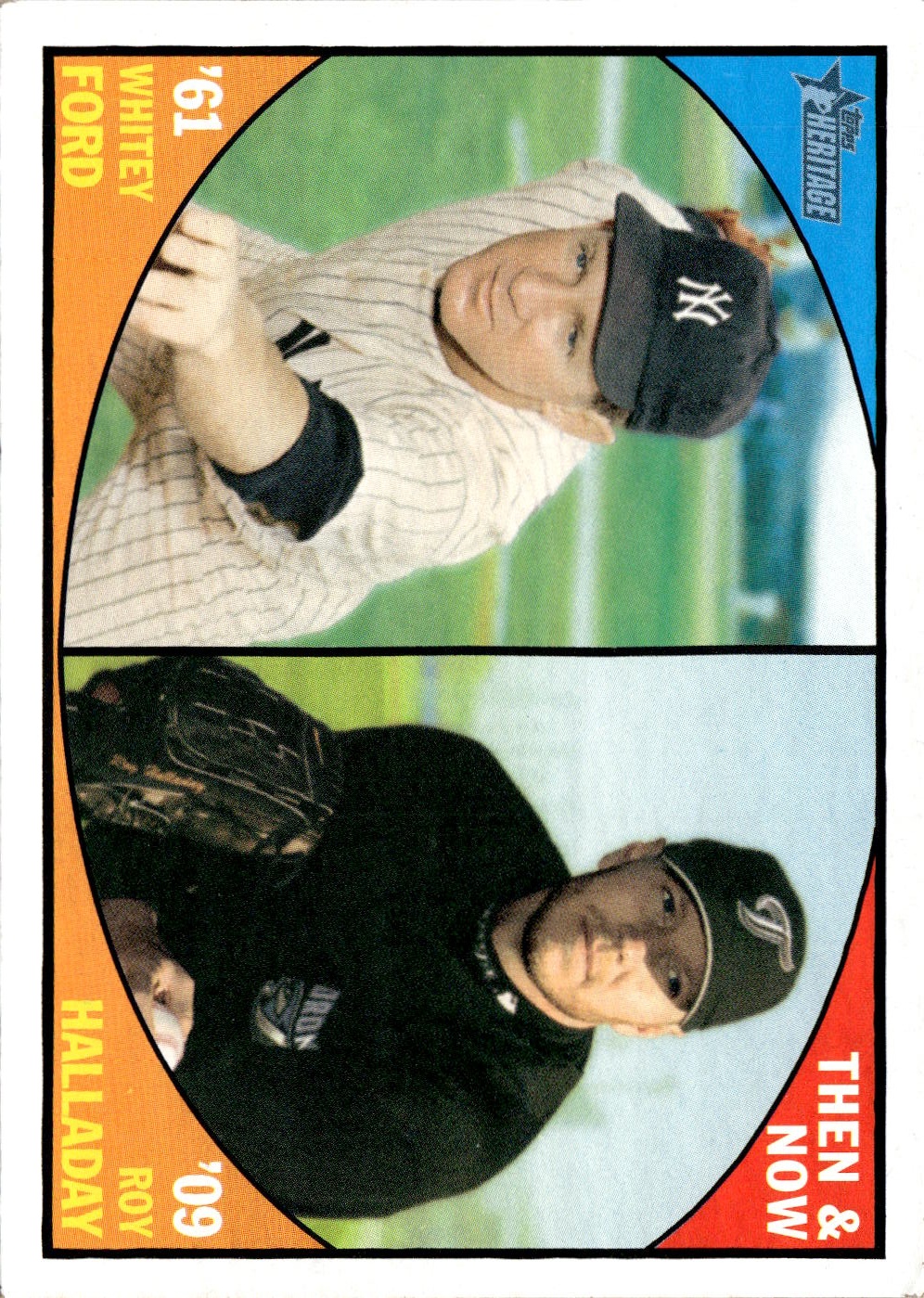 2010 Topps Heritage Whitey Ford / ROY Halladay graded slab