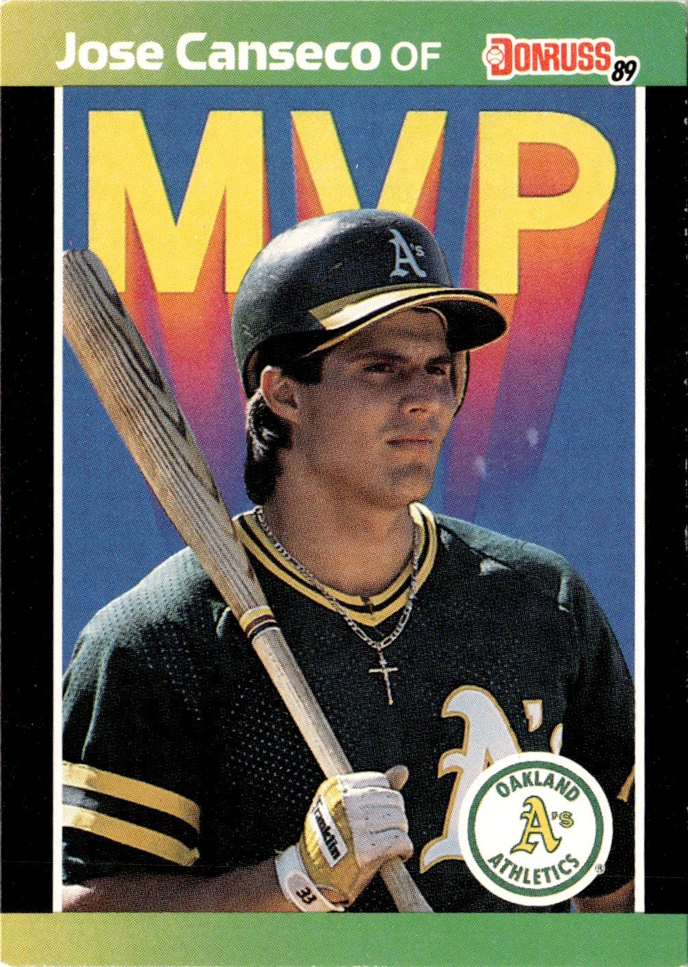 1989 Donruss Jose Canseco graded slab
