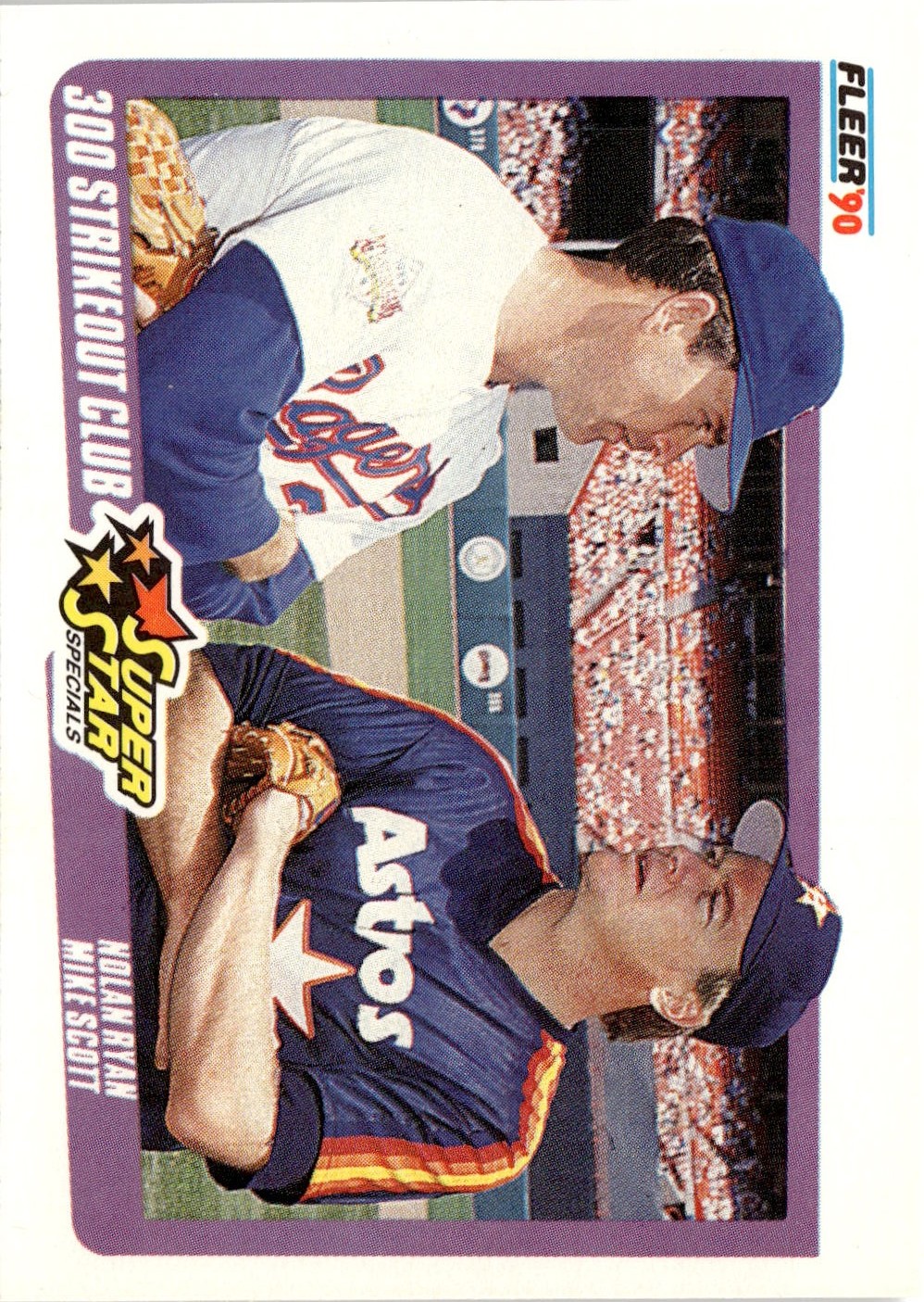 1990 Fleer Nolan Ryan / Mike Scott graded slab