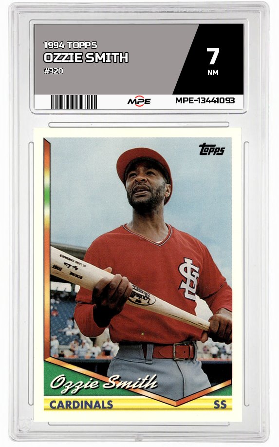 1994 TOPPS #320 OZZIE SMITH MPE 7 NM — graded card auctioned from the MPE vault