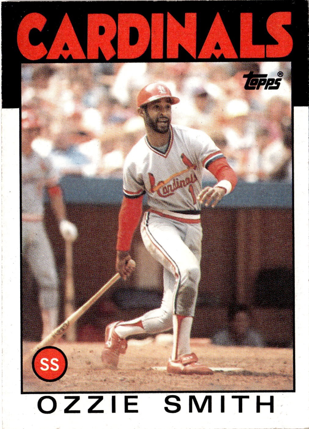 1986 Topps Ozzie Smith graded slab
