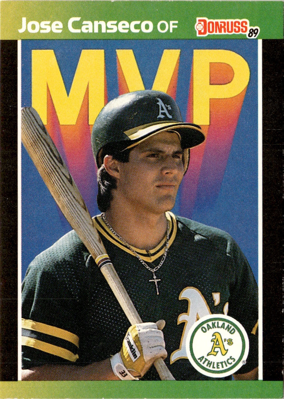 1989 Donruss Jose Canseco graded slab