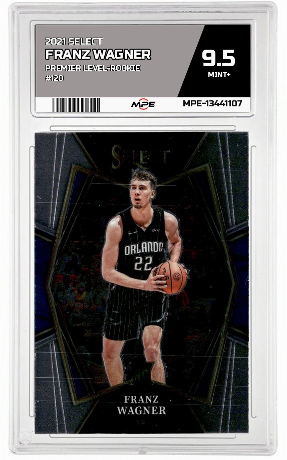2021 SELECT PREMIER LEVEL-ROOKIE #120 FRANZ WAGNER MPE 9.5 MINT+ — graded card auctioned from the MPE vault