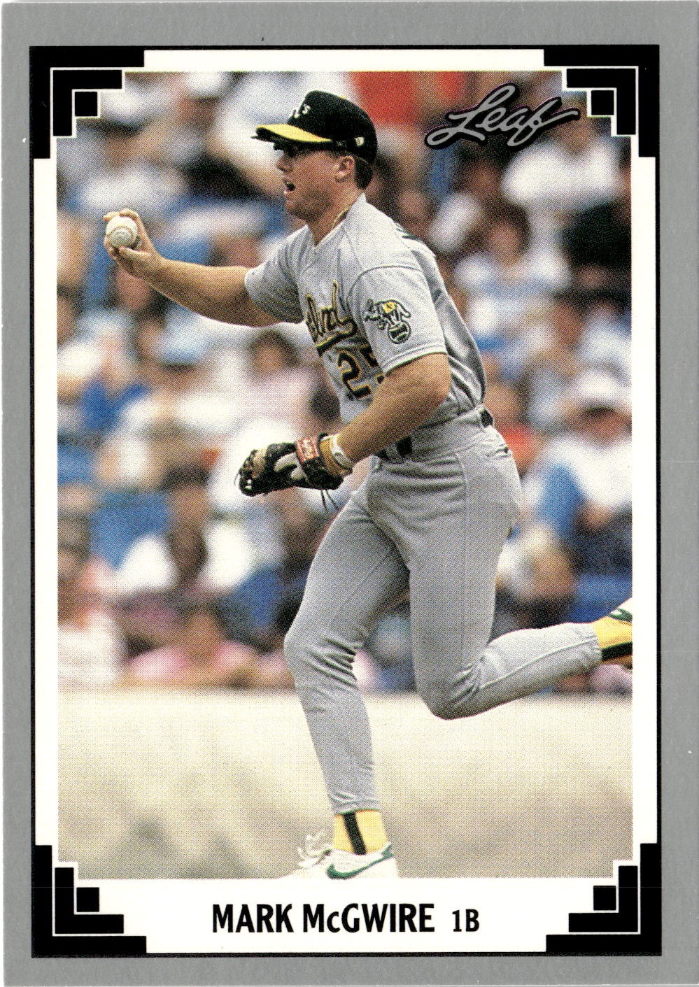 1991 Leaf Mark McGwire graded slab