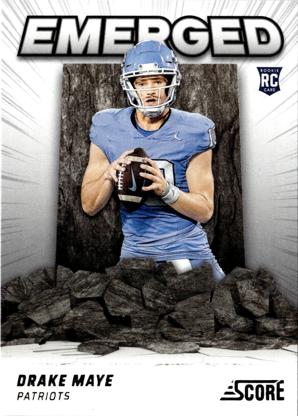 2024 Score Drake Maye graded slab