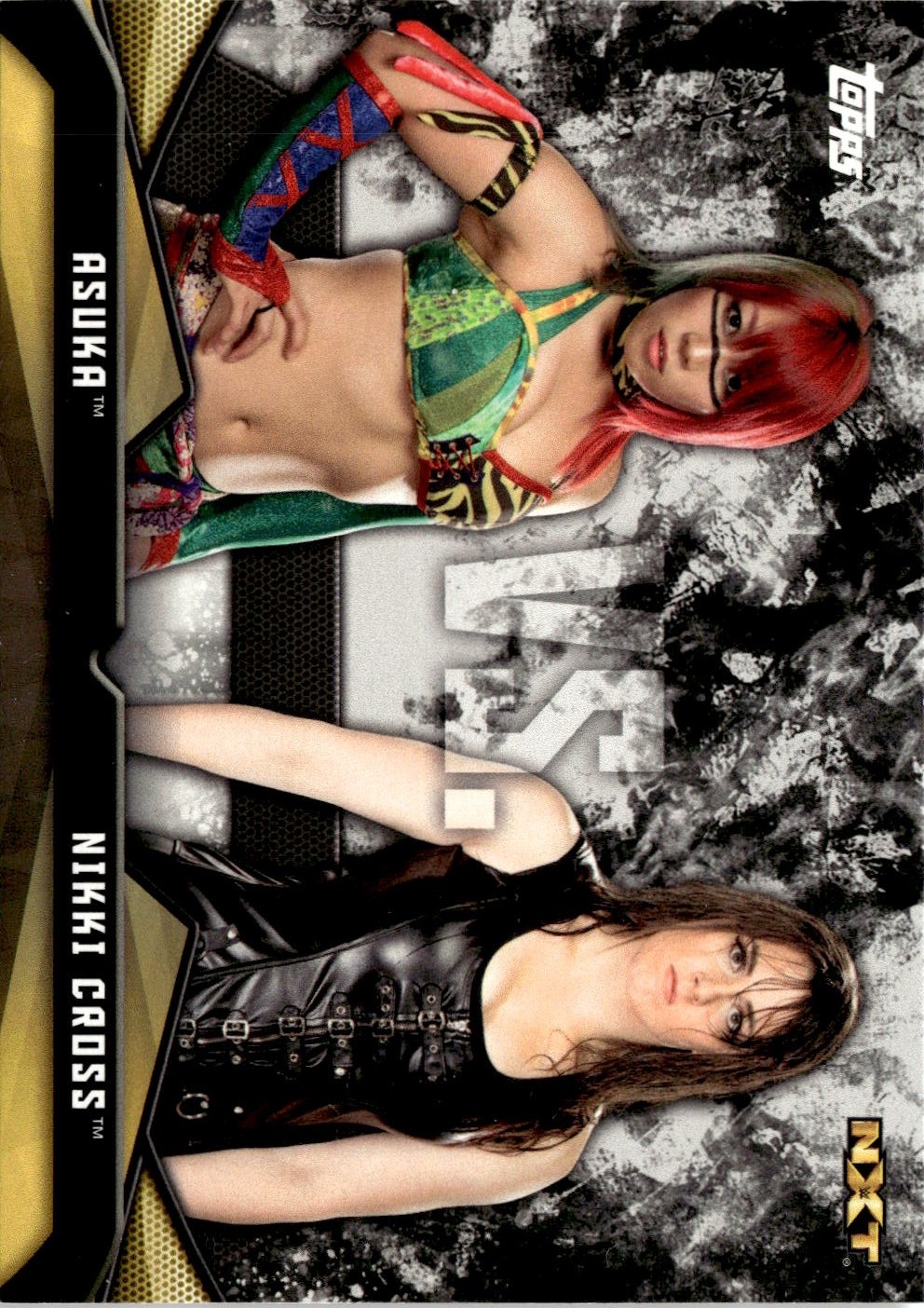2017 Topps WWE Women'S Division Asuka / Nikki Cross graded slab
