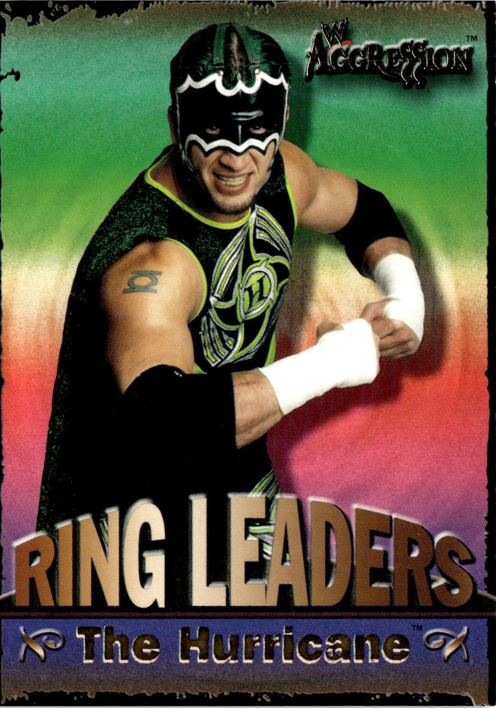 2003 Fleer WWE Aggression The Hurricane graded slab