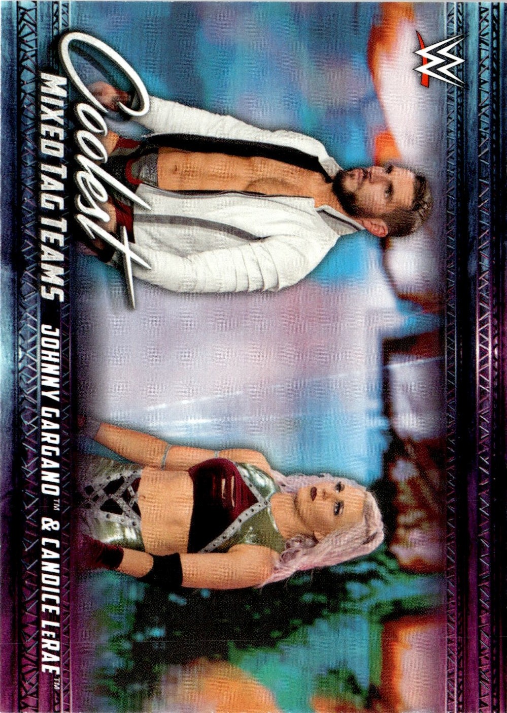 2021 Topps WWE Johnny Gargano & Candice Lerae graded slab