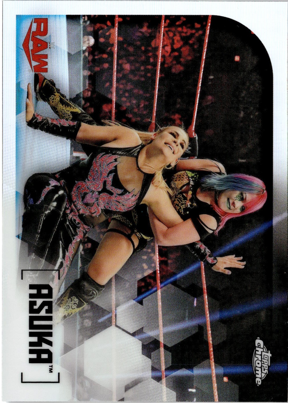 2020 Topps Chrome WWE Asuka graded slab