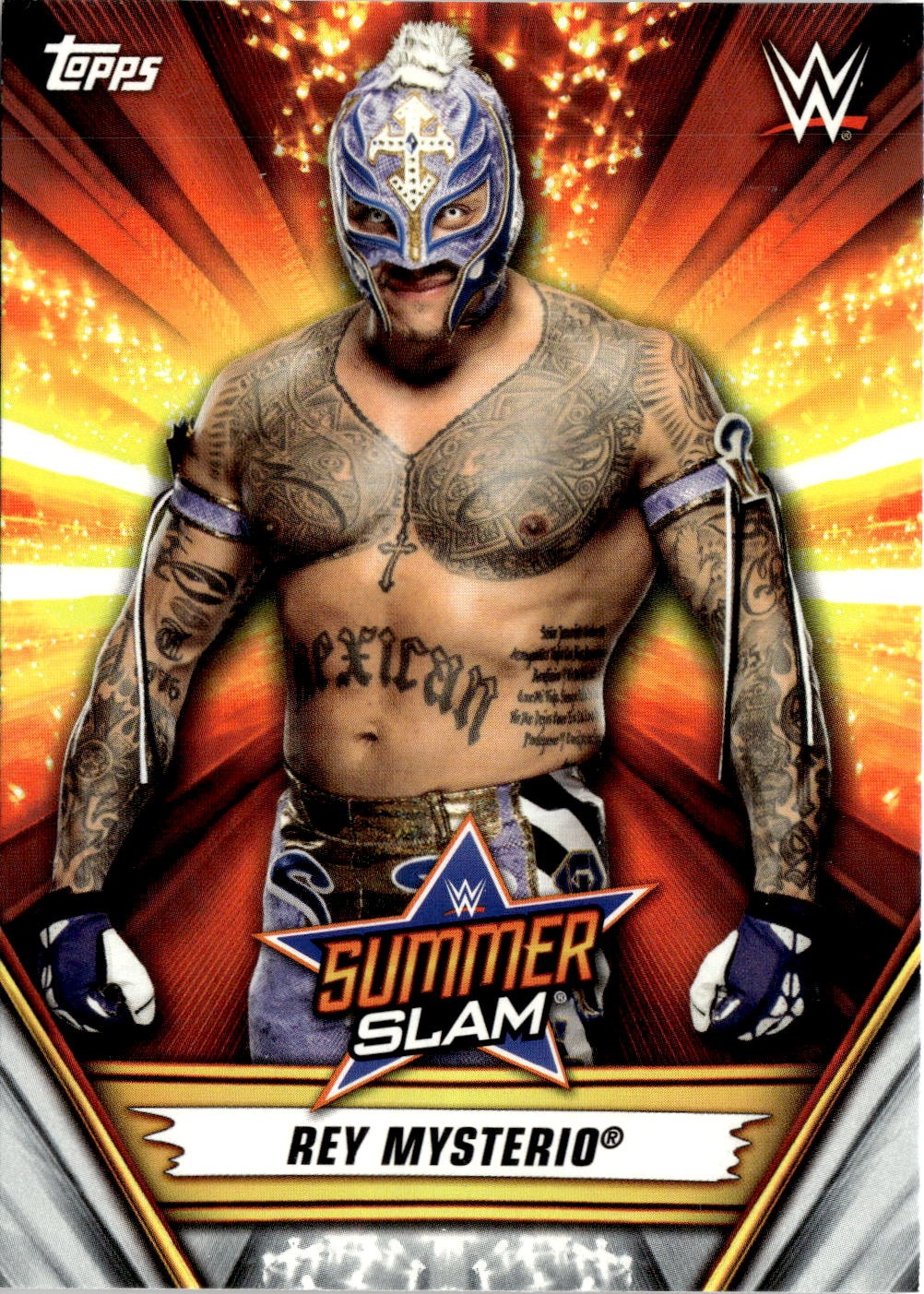 2019 Topps WWE Summerslam Rey Mysterio graded slab