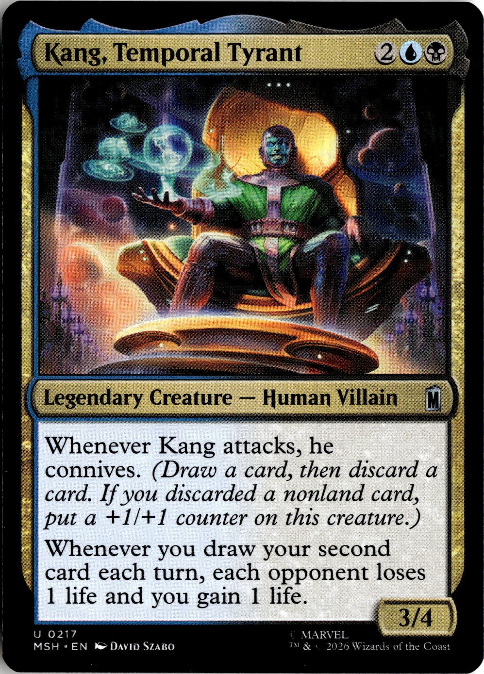 2026 Mtg Msh En Kang, Temporal Tyrant graded slab