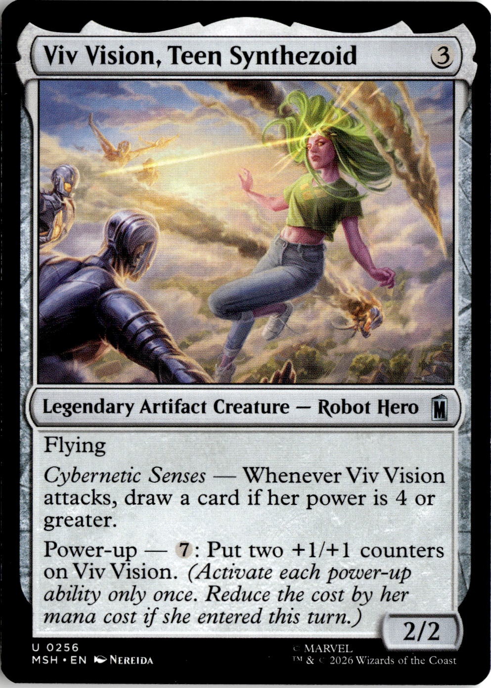 2026 Mtg Msh En Viv Vision, Teen Synthezoid graded slab