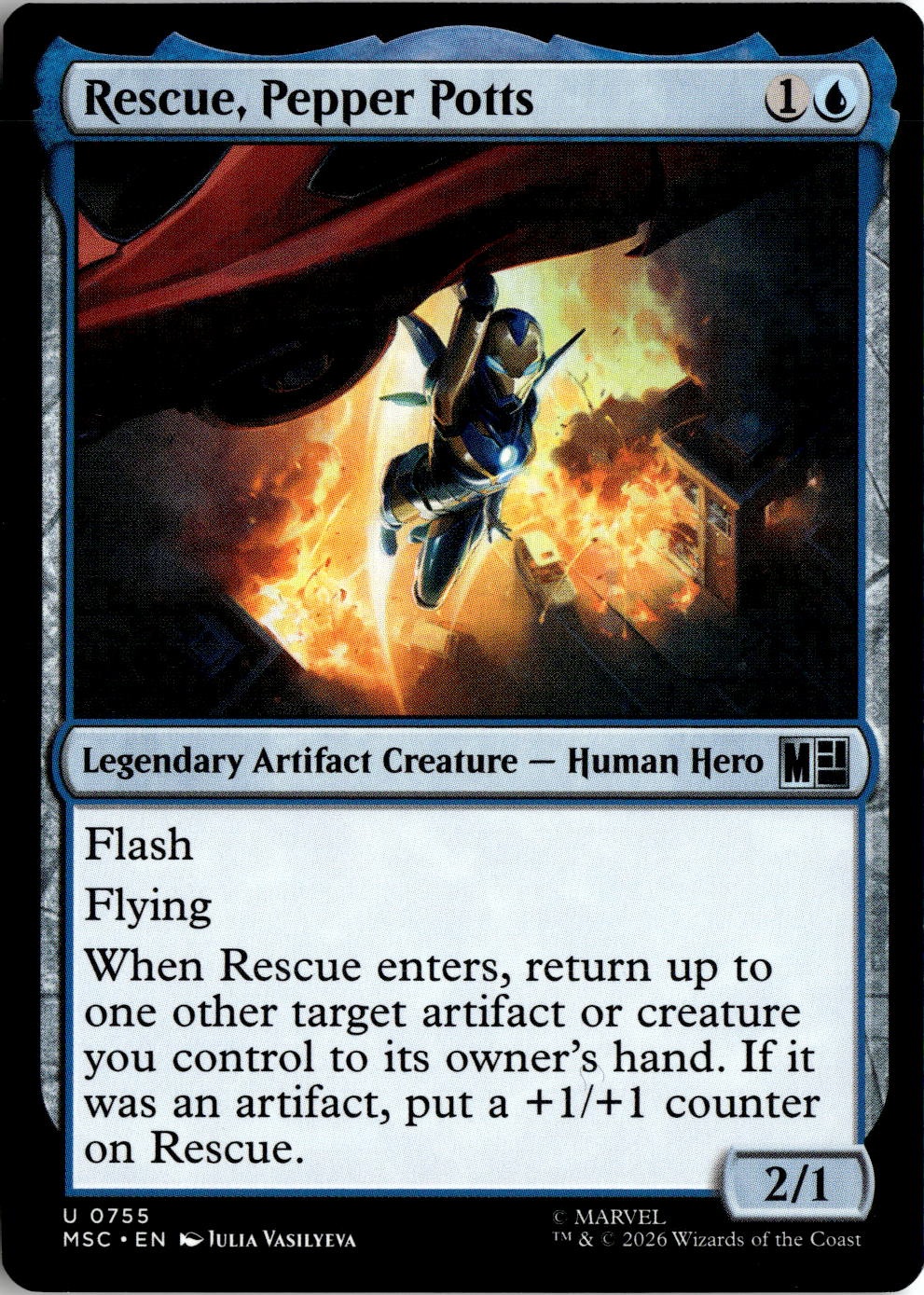 2026 Mtg Msh En Rescue, Pepper Potts graded slab