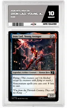 2026 MTG MSH EN #569 IRON LAD, YOUNG AVENGER MPE 10 GEM/MT — graded card up for auction