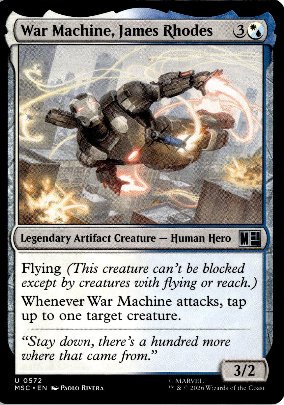 War Machine, James Rhodes graded slab