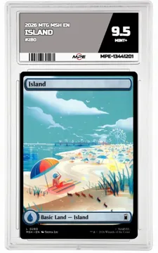 2026 MTG MSH EN #280 ISLAND MPE 9.5 MINT+ — graded card up for auction