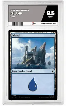 2026 MTG MSH EN #256 ISLAND MPE 9.5 MINT+ — graded card up for auction