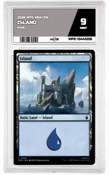 2026 MTG MSH EN #256 ISLAND MPE 9 MINT — graded card up for auction