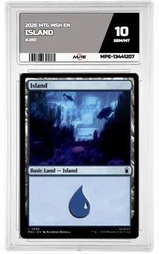 2026 MTG MSH EN #289 ISLAND MPE 10 GEM/MT — graded card up for auction