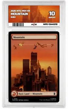 2026 MTG MSH EN #283 MOUNTAIN MPE 10 GEM/MT — graded card up for auction