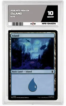 2026 MTG MSH EN #279 ISLAND MPE 10 GEM/MT — graded card up for auction