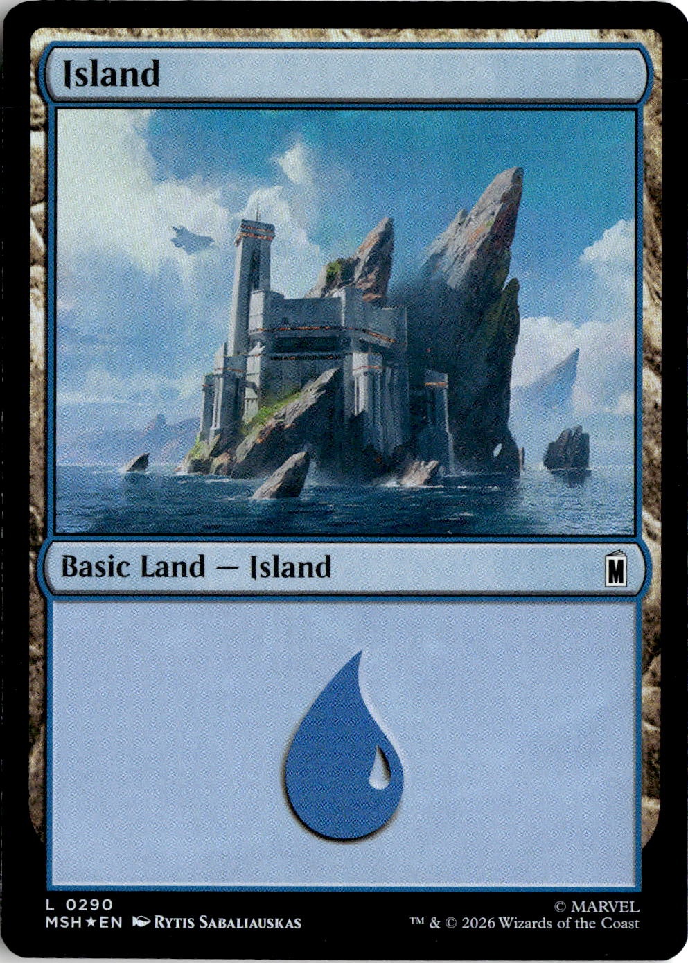 Island graded slab