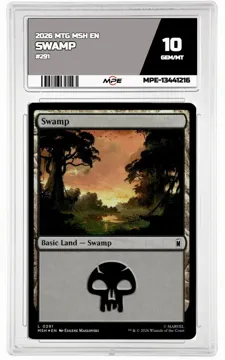 2026 MTG MSH EN #291 SWAMP MPE 10 GEM/MT — graded card up for auction