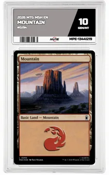 2026 MTG MSH EN #0294 MOUNTAIN MPE 10 GEM/MT — graded card up for auction