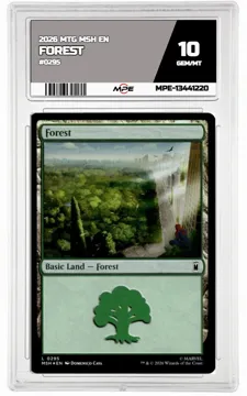 2026 MTG MSH EN #0295 FOREST MPE 10 GEM/MT — graded card up for auction