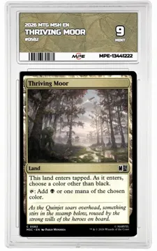 2026 MTG MSH EN #0582 THRIVING MOOR MPE 9 MINT — graded card up for auction