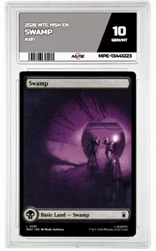 2026 MTG MSH EN #281 SWAMP MPE 10 GEM/MT — graded card up for auction