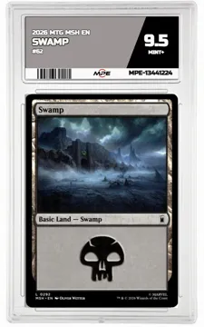 2026 MTG MSH EN #62 SWAMP MPE 9.5 MINT+ — graded card up for auction