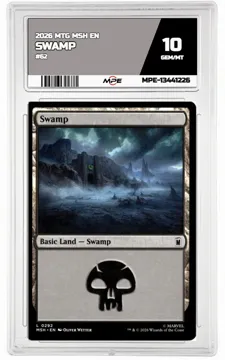 2026 MTG MSH EN #62 SWAMP MPE 10 GEM/MT — graded card up for auction