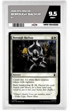 2026 MTG MSH EN #7 BOROUGH BACKUP MPE 9.5 MINT+ — graded card up for auction