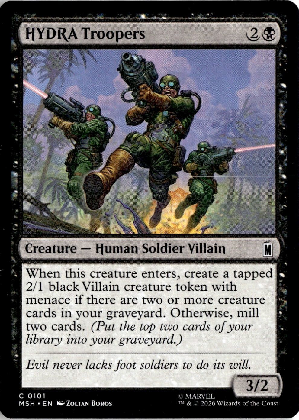 2026 Mtg Msh En Hydra Troopers graded slab