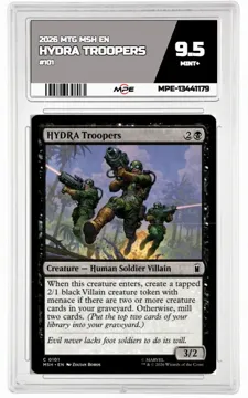 2026 MTG MSH EN #101 HYDRA TROOPERS MPE 9.5 MINT+ — graded card up for auction