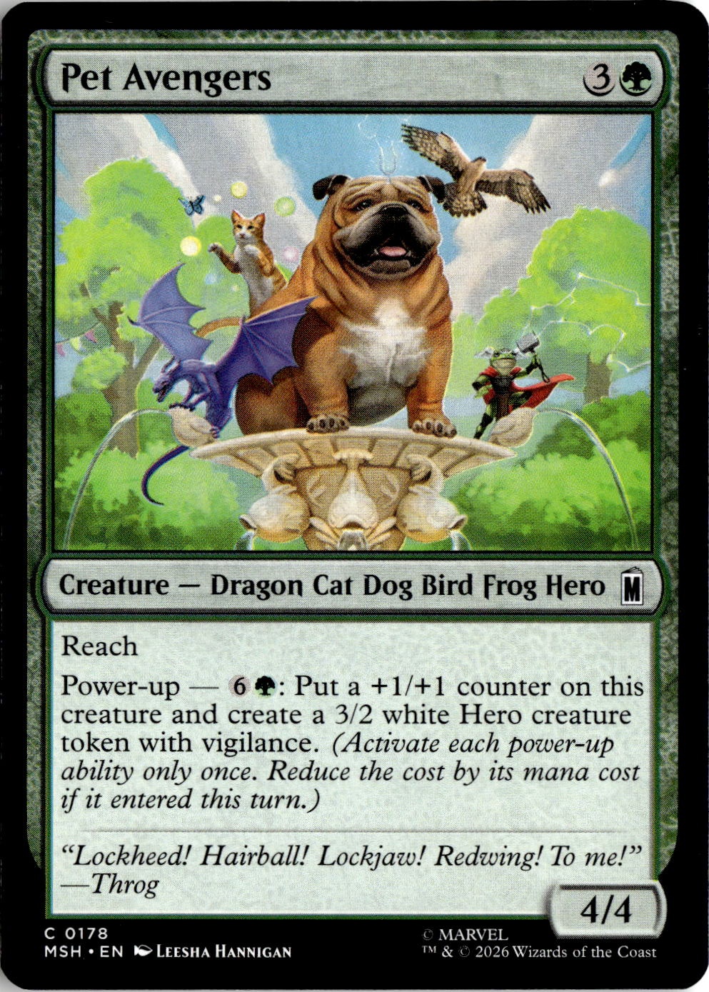 Pet Avengers graded slab