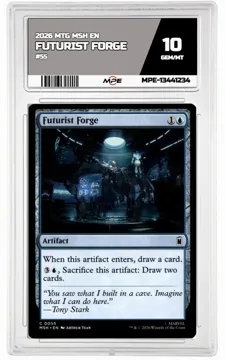 2026 MTG MSH EN #55 FUTURIST FORGE MPE 10 GEM/MT — graded card up for auction