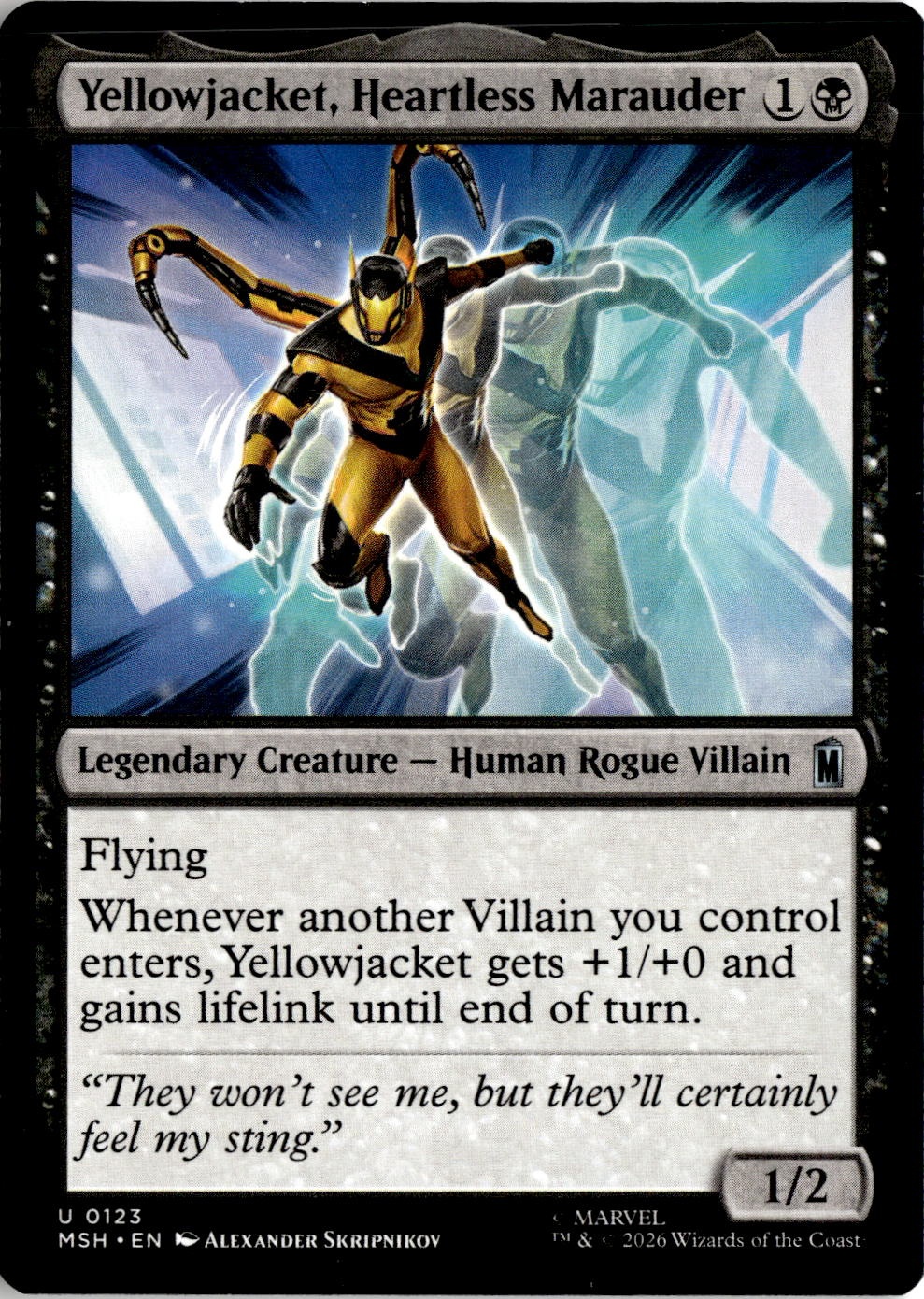 2026 Mtg Msh En Yellowjacket, Heartless Marauder graded slab