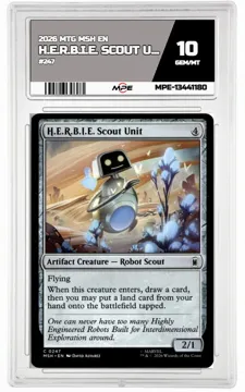 2026 MTG MSH EN #247 H.E.R.B.I.E. SCOUT UNIT MPE 10 GEM/MT — graded card up for auction